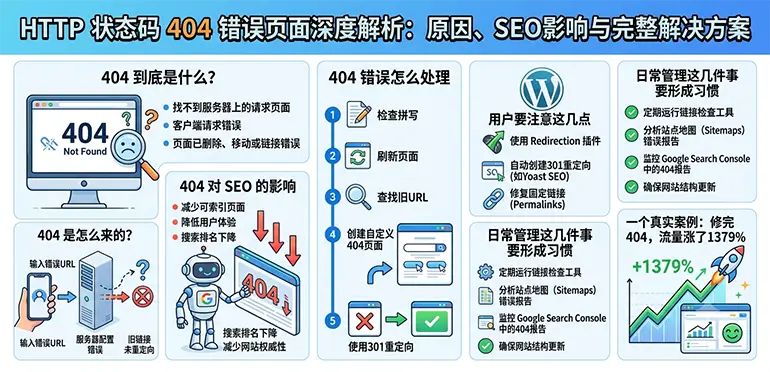 http状态码404错误页面是怎么回事?如何解决