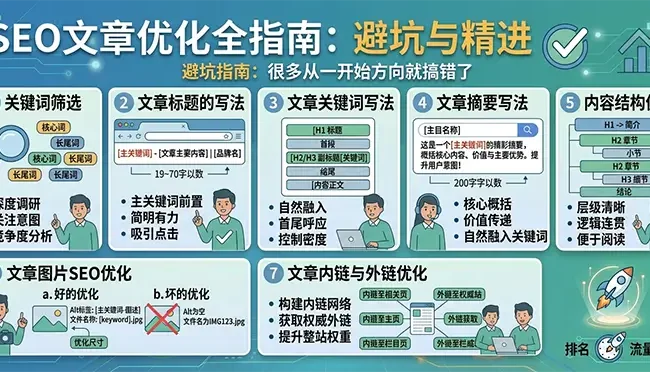 SEO文章优化这件事，很多人从一开始方向就搞错了