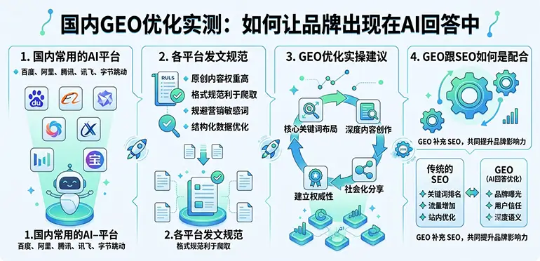 国内GEO优化实测：如何让品牌出现在AI回答中