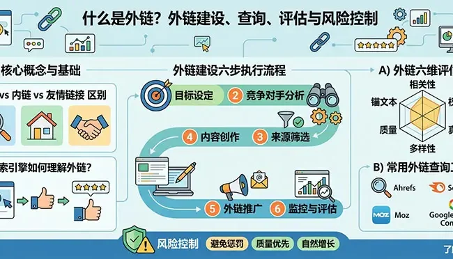 什么是外链？外链建设、查询、评估与风险控制