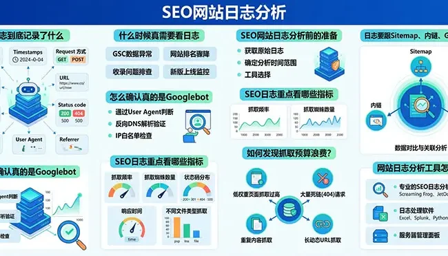 SEO网站日志分析：从爬虫行为到解决抓取的完整教程