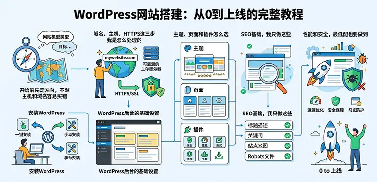 WordPress网站搭建:从0到上线的完整教程