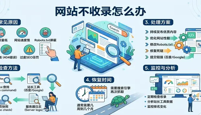 网站不收录怎么办