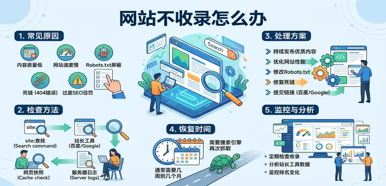 网站不收录怎么办